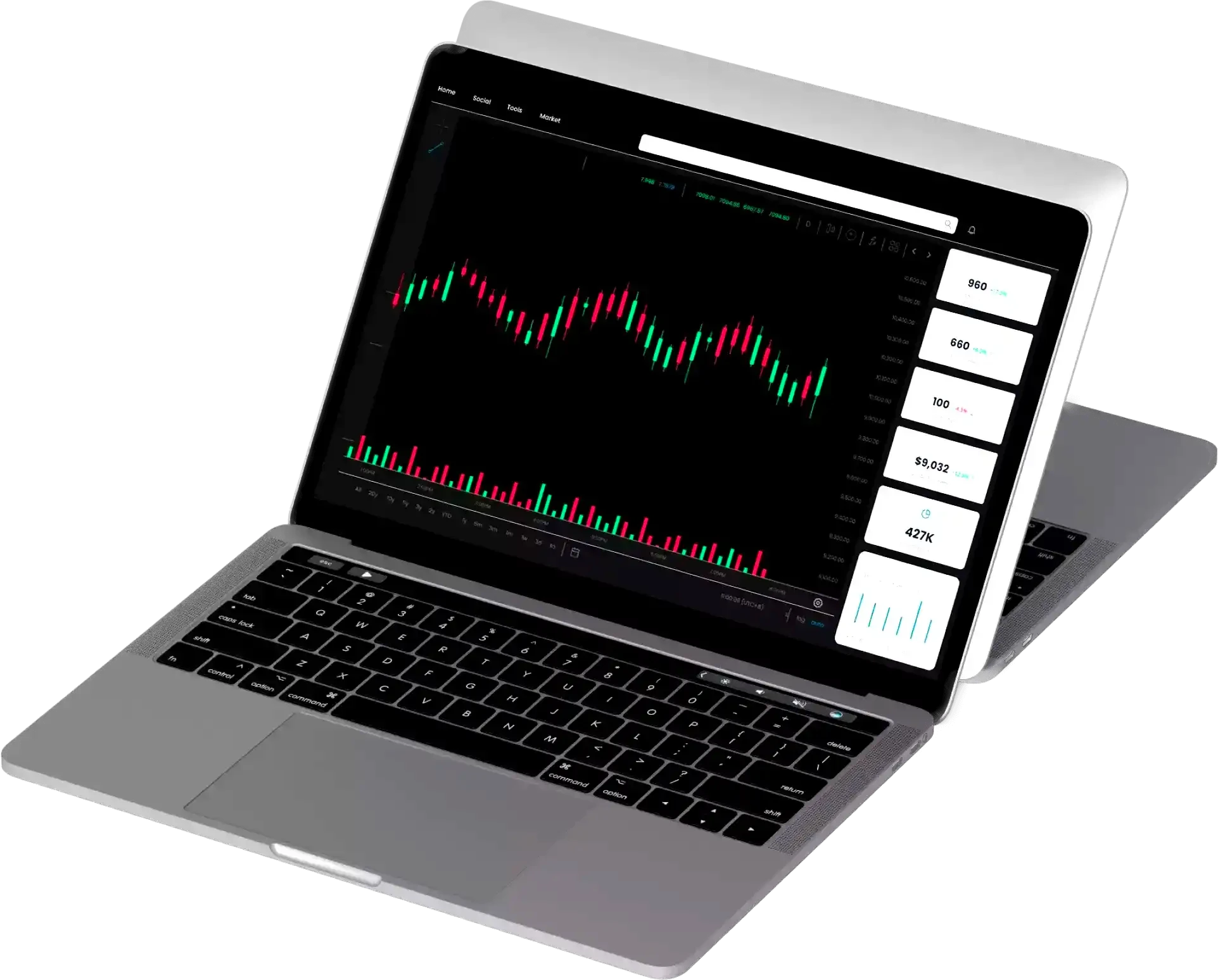 Laptop - Temasek Nexus AI market monitoring